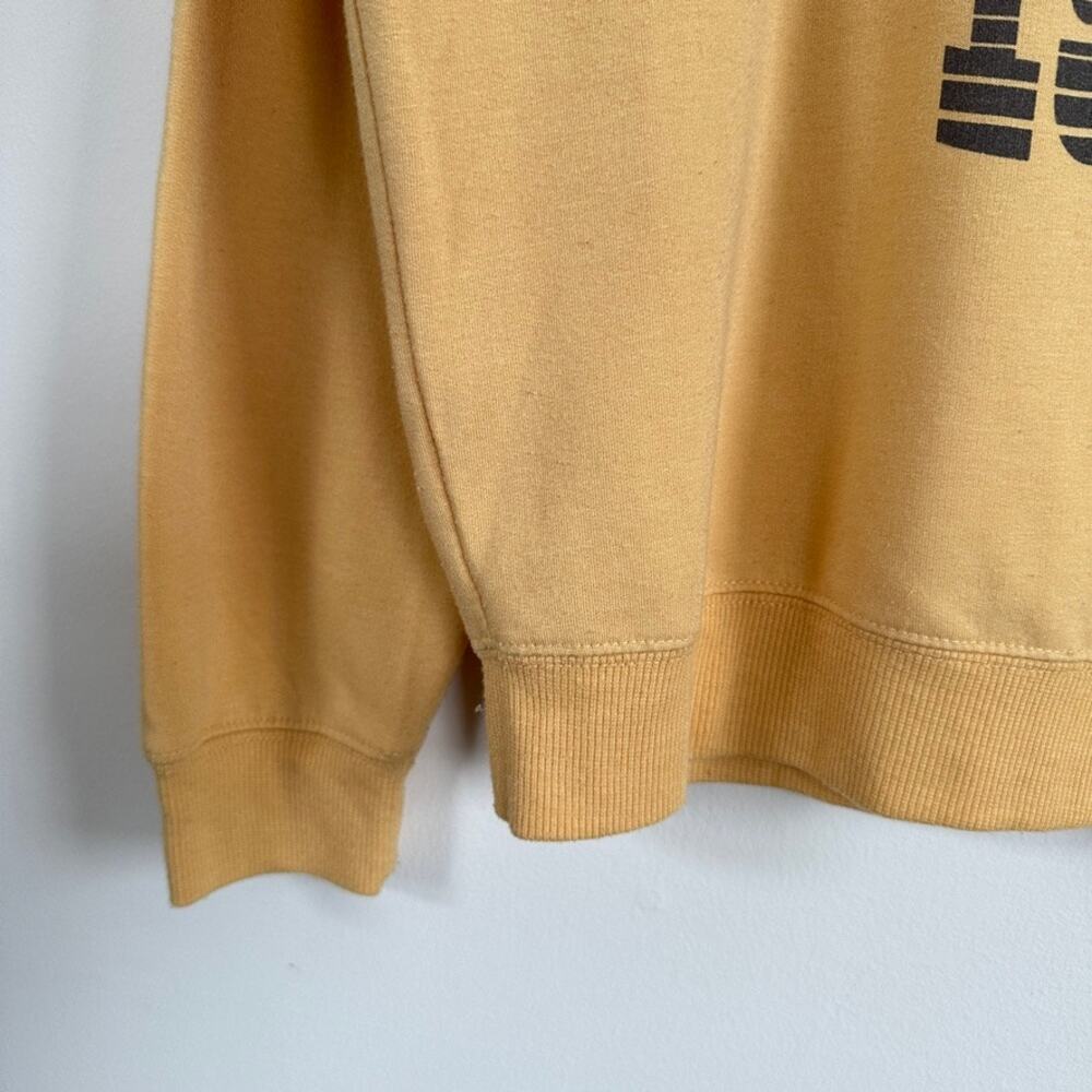 AC/DC Sweatshirt Yellow Long Sleeve Pullover 1979 World Tour Band Reprint SMALL - Picture 5 of 9